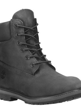 Timberland Women's Premium 6" Waterproof Boot TB08658A001 Black Nubuck